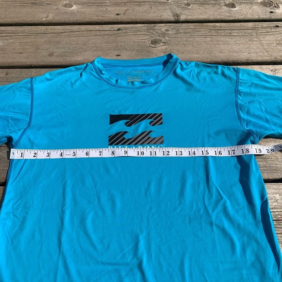 💛 Billabong Kids' Blue Short-Sleeve Rash Guard - Built to Submerge - Size 14 - Picture 5 of 7